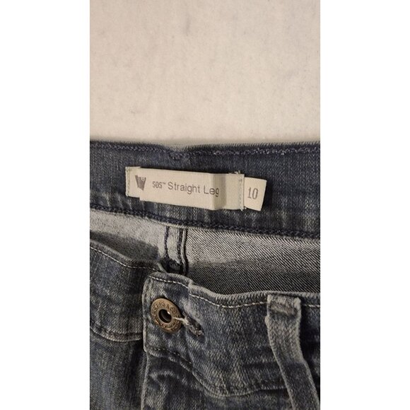 Levis 505 Straight leg women's denim jeans size 10 - Picture 2 of 15